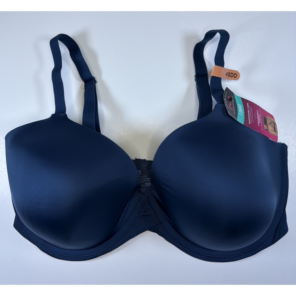 Maidenform One Fab Fit Modern Demi Underwire T-Shirt Bra 40DD Blue DM7543 NWT
